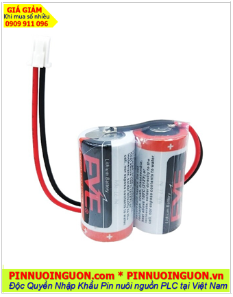 EVE 2CR17335 (2 viên ghép đôi); Pin nuôi nguồn EVE CR17335 lithium 3v 2/3A 3000mAh chính hãng